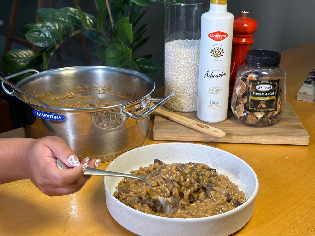 receita risoto de funghi